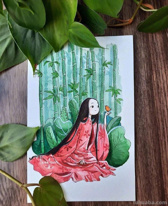 水彩作品分享—9张小清新水彩风景插画