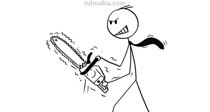 怎么画电锯狂魔