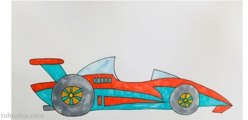 赛车怎么画简笔画 一年级画画赛车？