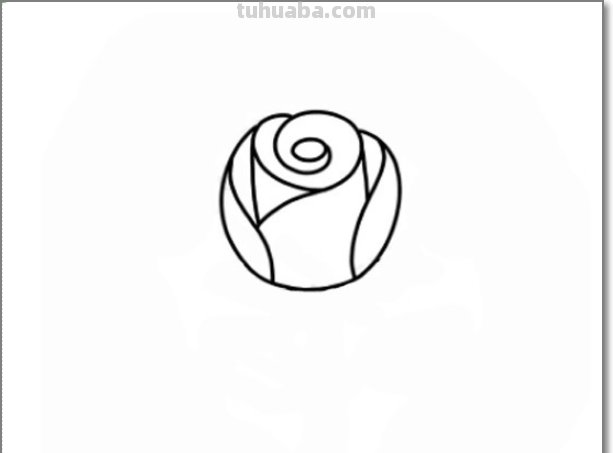 玫瑰花简笔画