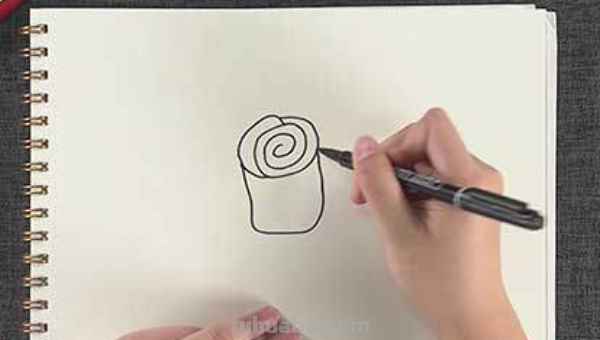 玫瑰花简笔画怎么画