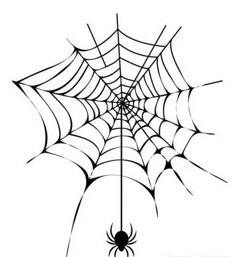 蜘蛛网怎么画