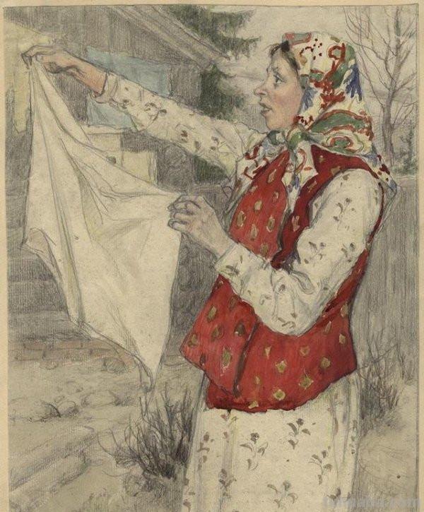 俄罗斯画家的速写作品