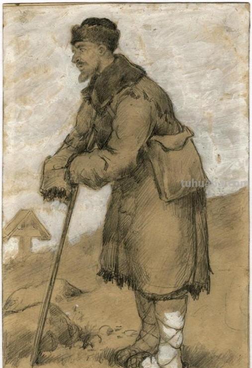 俄罗斯画家的速写作品