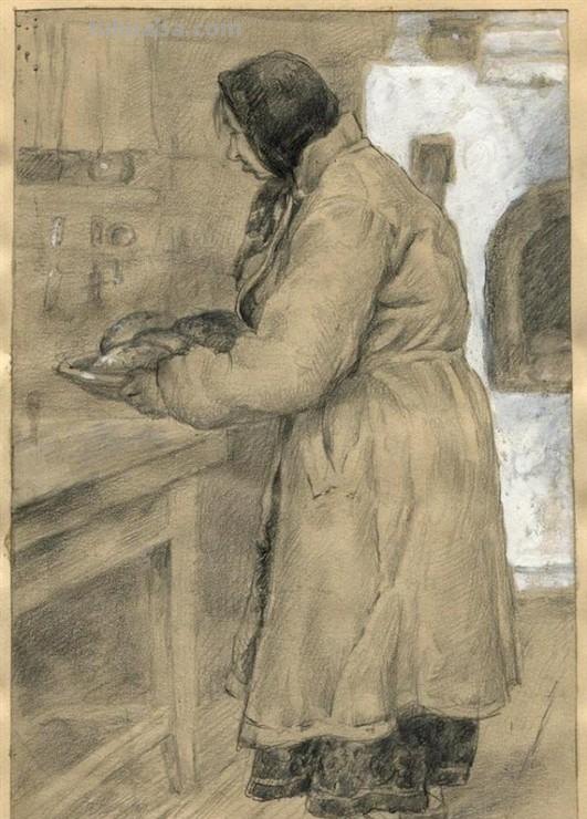 俄罗斯画家的速写作品