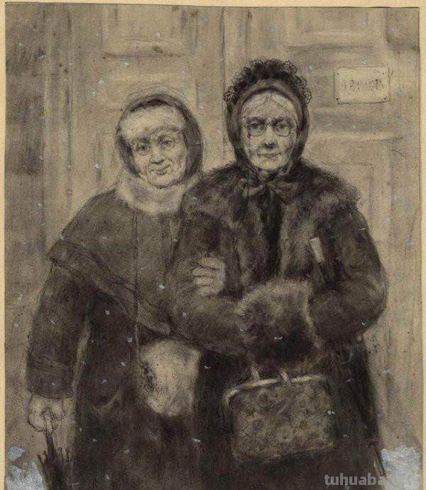 俄罗斯画家的速写作品