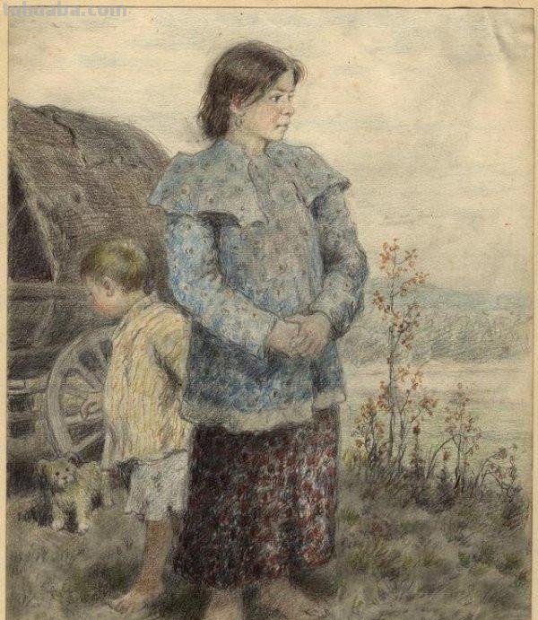 俄罗斯画家的速写作品