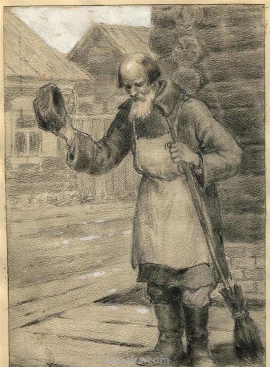 俄罗斯画家的速写作品