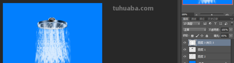 怎么用PS或者AI做出花洒喷水的效果