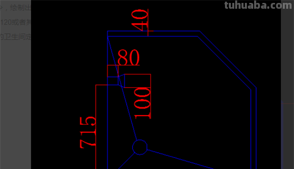 CAD中淋浴的怎么表示(在平面图上)