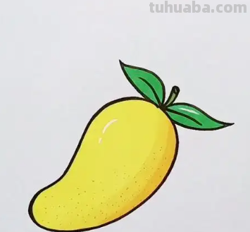 芒果简笔画 芒果简笔画 简单 可爱