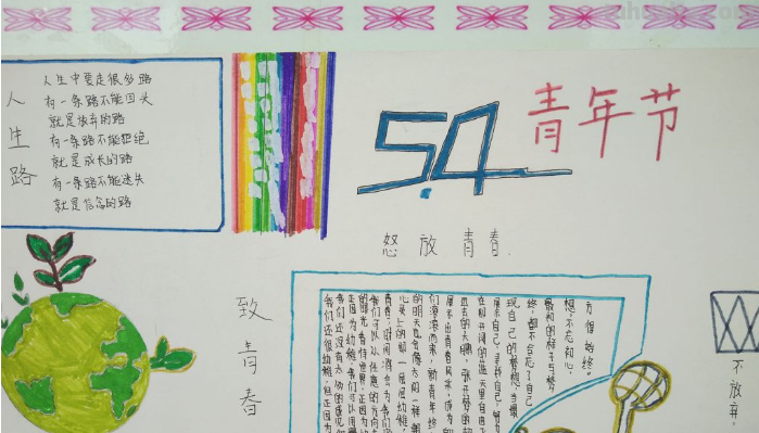 青年手抄报怎么画