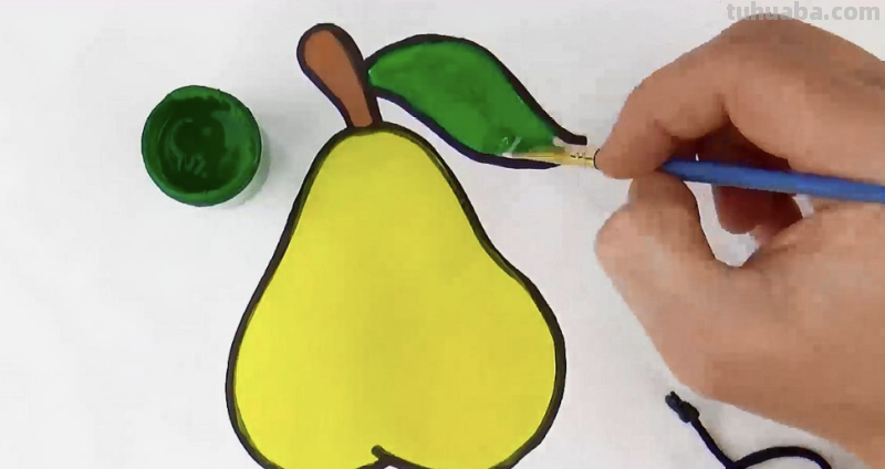 如何画一个梨子