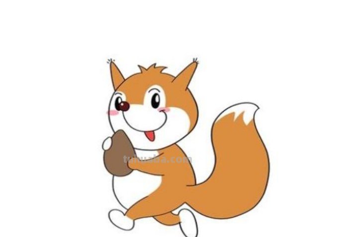 彩铅松鼠尾巴怎么画 一步一步画松鼠？