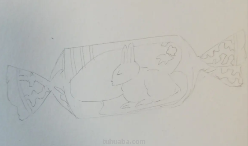 大白兔奶糖怎么画