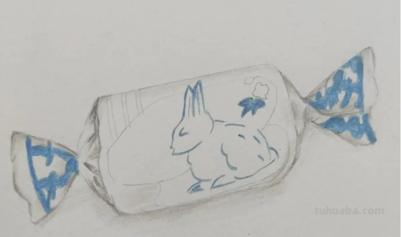 大白兔奶糖怎么画