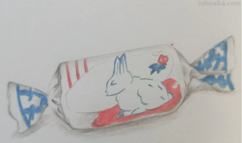 大白兔奶糖怎么画