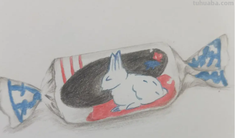 大白兔奶糖怎么画