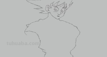 孙猴子速写 七龙珠孙悟空素描教程？
