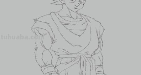 孙猴子速写 七龙珠孙悟空素描教程？