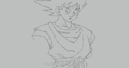 孙猴子速写 七龙珠孙悟空素描教程？