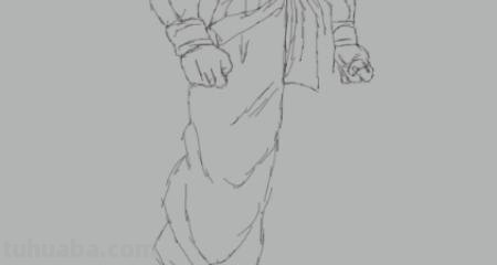 孙猴子速写 七龙珠孙悟空素描教程？