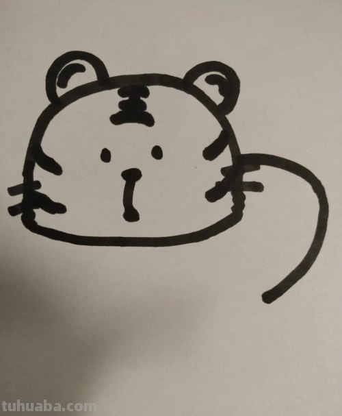 老虎简笔画怎么画