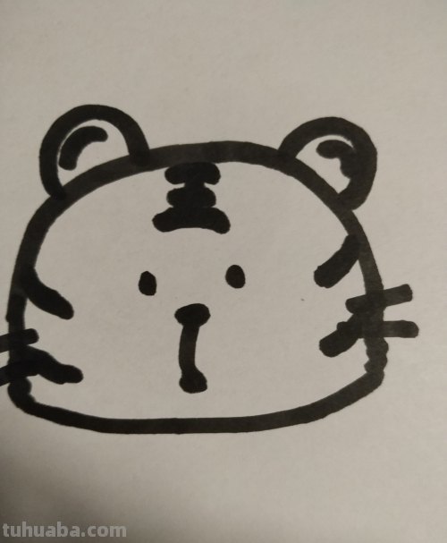 老虎简笔画怎么画