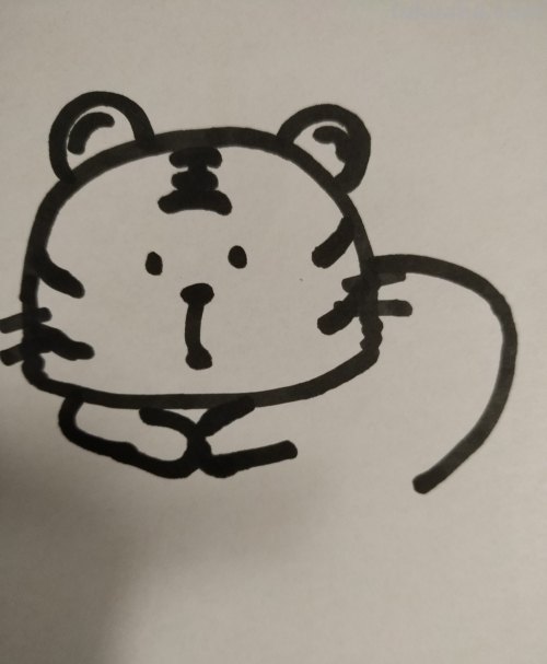 老虎简笔画怎么画