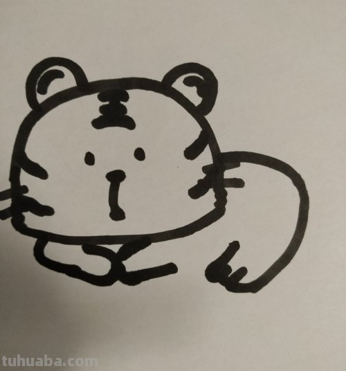 老虎简笔画怎么画