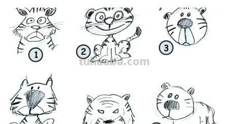 老虎怎么画