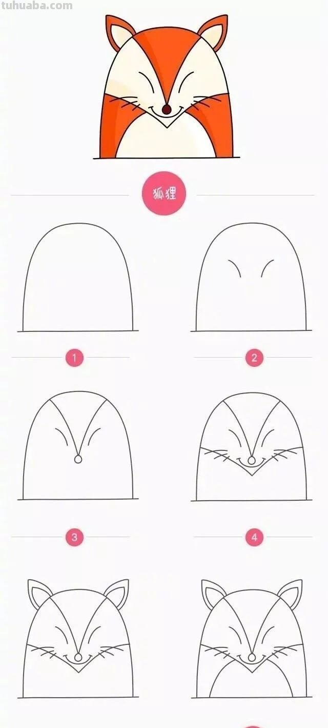 每天学一幅简笔画-各种动物简笔画画法大全