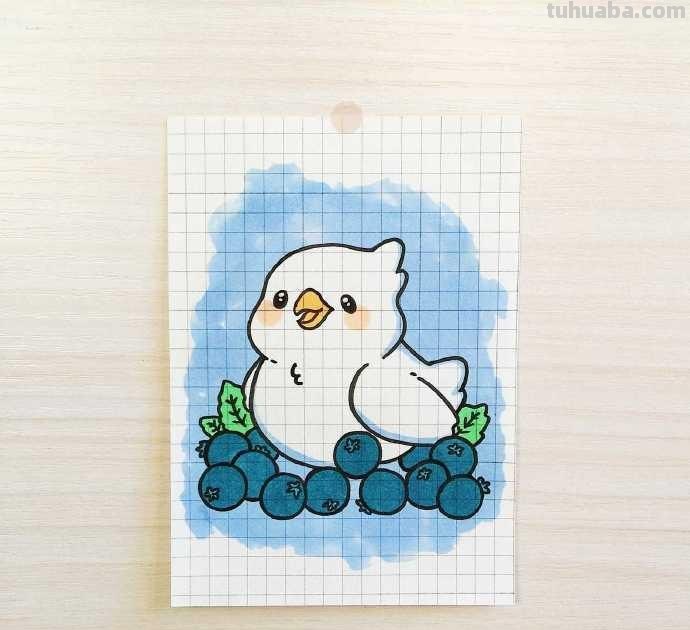 美食萌物简笔画插画临摹~鼓励我一下吧