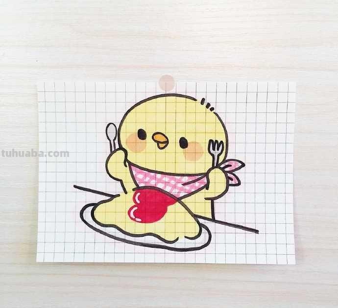 美食萌物简笔画插画临摹~鼓励我一下吧