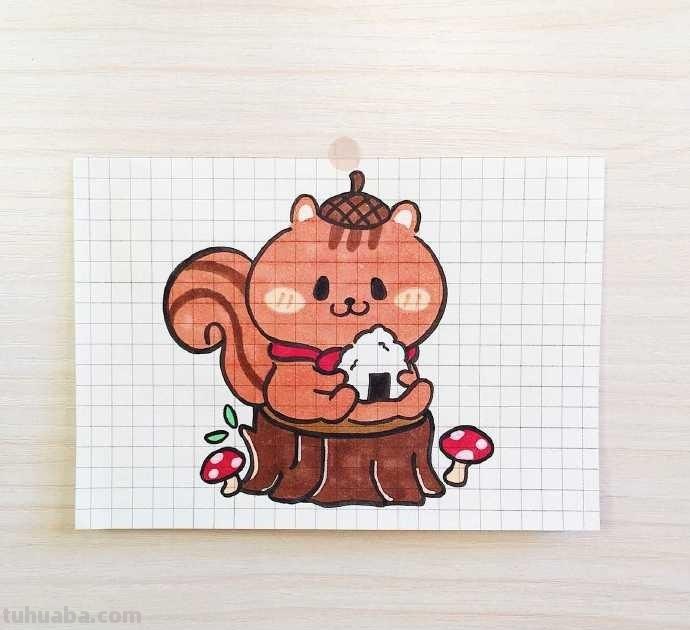 美食萌物简笔画插画临摹~鼓励我一下吧