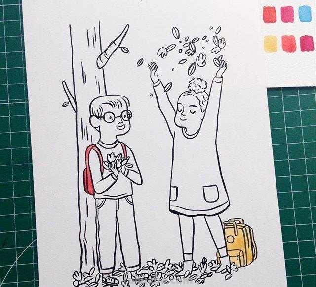 人物简笔画~女孩的日常生活~