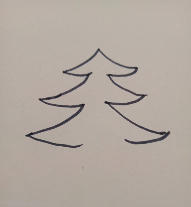 圣诞树怎么画