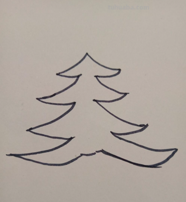 圣诞树怎么画
