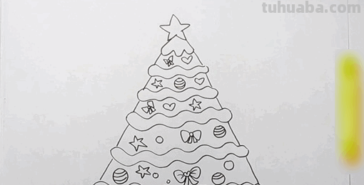 圣诞树怎么画