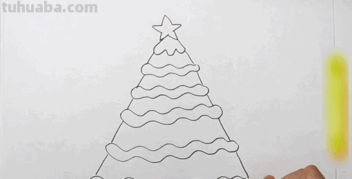 圣诞树怎么画