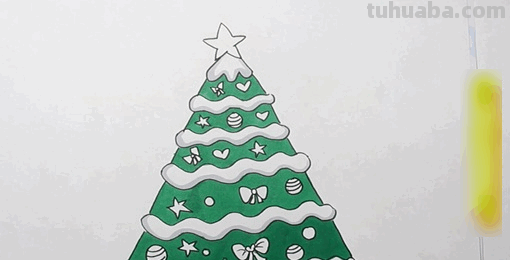 圣诞树怎么画