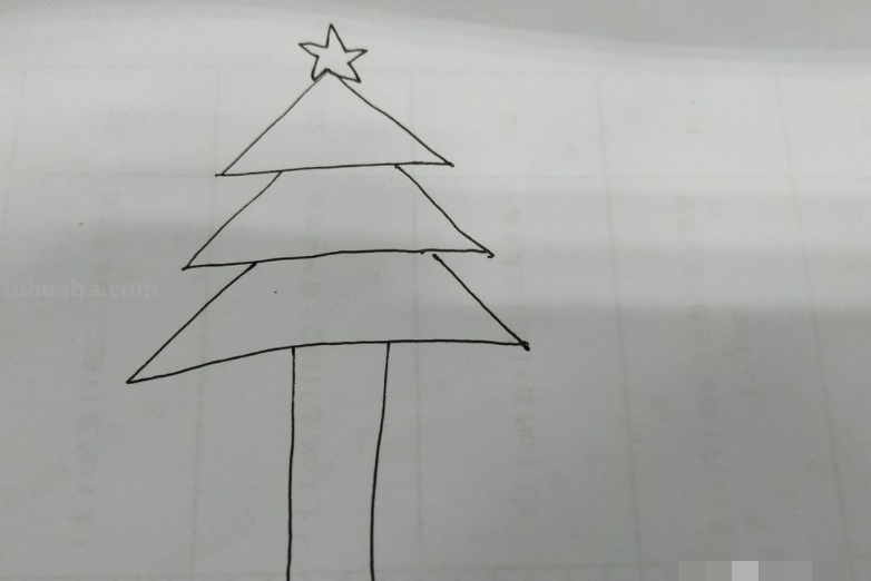 圣诞树怎么画