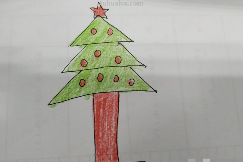 圣诞树怎么画