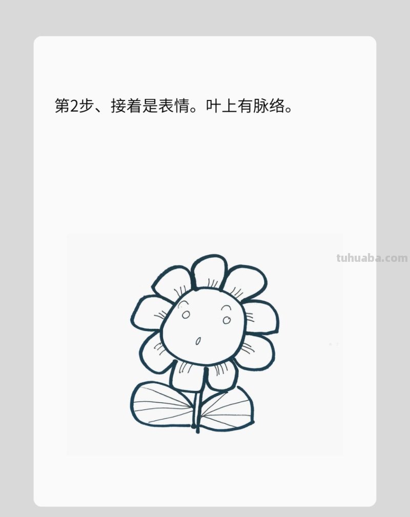 简笔画向日葵详细过程