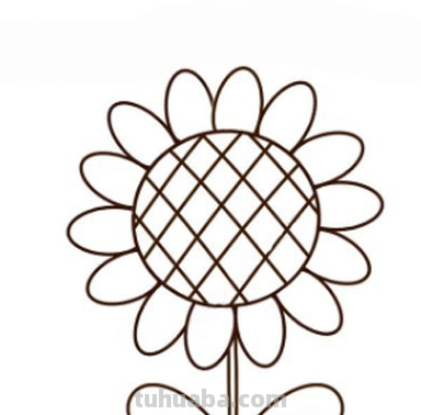 简笔向日葵怎么画