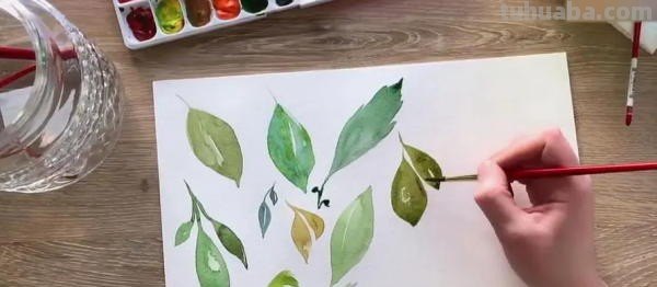 树叶怎么画好看