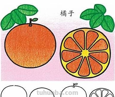 橘子的简笔画