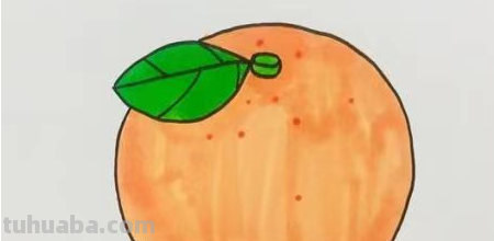 橘子的简笔画怎么画
