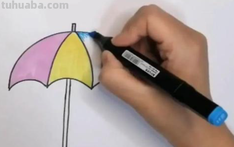 雨伞怎么画简单又漂亮