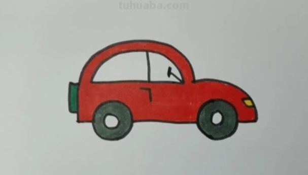 小汽车简笔画怎么画